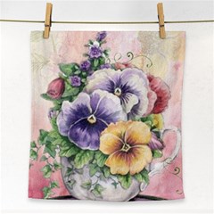 Lowers Pansy Face Towel by vintage2030