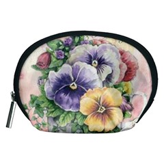 Lowers Pansy Accessory Pouch (medium) by vintage2030