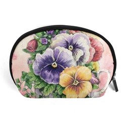 Lowers Pansy Accessory Pouch (large) by vintage2030