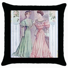 Vintage 1331476 1920 Throw Pillow Case (black) by vintage2030