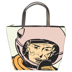 Astronaut Retro Bucket Bag by vintage2030