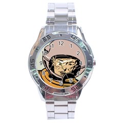 Astronaut Retro Stainless Steel Analogue Watch by vintage2030