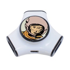 Astronaut Retro 3-port Usb Hub by vintage2030