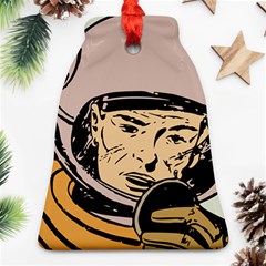 Astronaut Retro Bell Ornament (two Sides) by vintage2030