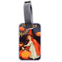 Haloweencard2 Luggage Tags (two Sides) by vintage2030