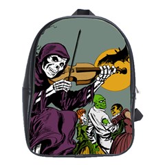 Playing Skeleton School Bag (large) by vintage2030