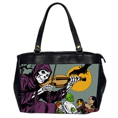 Playing Skeleton Oversize Office Handbag (2 Sides)