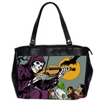 Playing Skeleton Oversize Office Handbag (2 Sides) Front