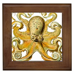 Gold Octopus Framed Tiles