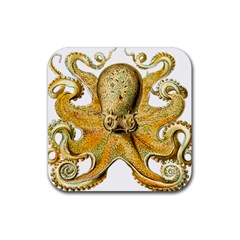 Gold Octopus Rubber Coaster (Square) 