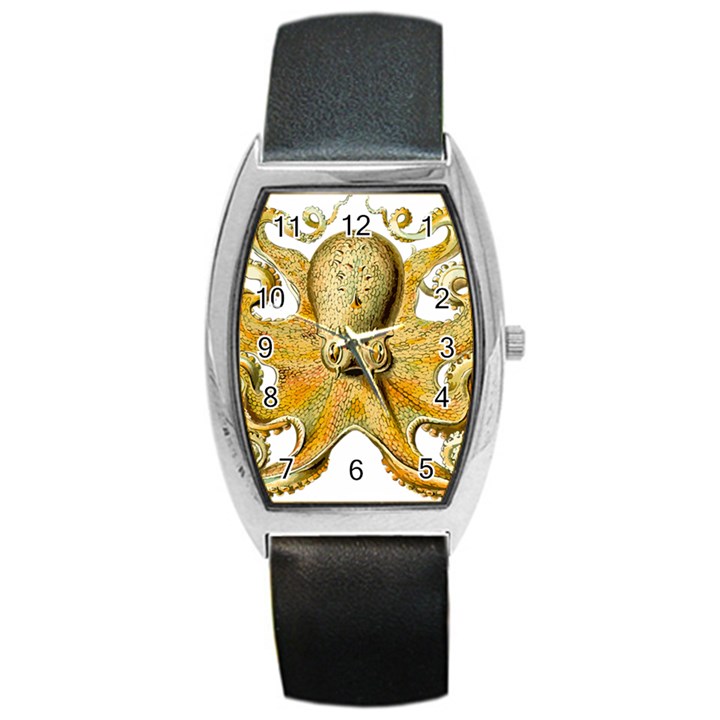 Gold Octopus Barrel Style Metal Watch