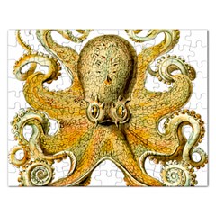 Gold Octopus Rectangular Jigsaw Puzzl