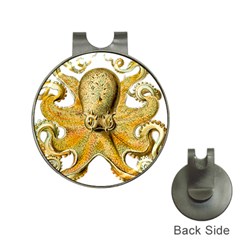 Gold Octopus Hat Clips with Golf Markers