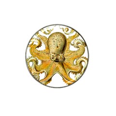 Gold Octopus Hat Clip Ball Marker (4 pack)