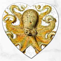 Gold Octopus Jigsaw Puzzle (Heart)