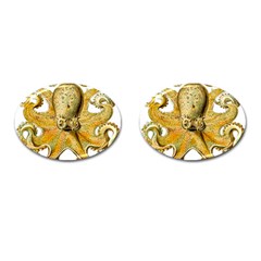 Gold Octopus Cufflinks (Oval)