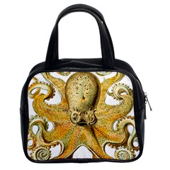 Gold Octopus Classic Handbag (Two Sides)