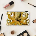 Gold Octopus Cosmetic Bag (Small) Back