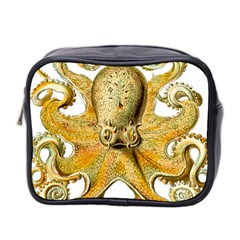 Gold Octopus Mini Toiletries Bag (Two Sides)