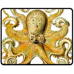 Gold Octopus Fleece Blanket (Medium) 