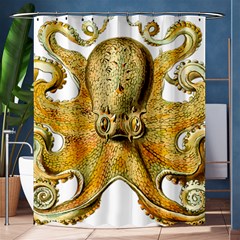 Gold Octopus Shower Curtain 60  x 72  (Medium) 