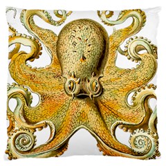 Gold Octopus Large Cushion Case (One Side)