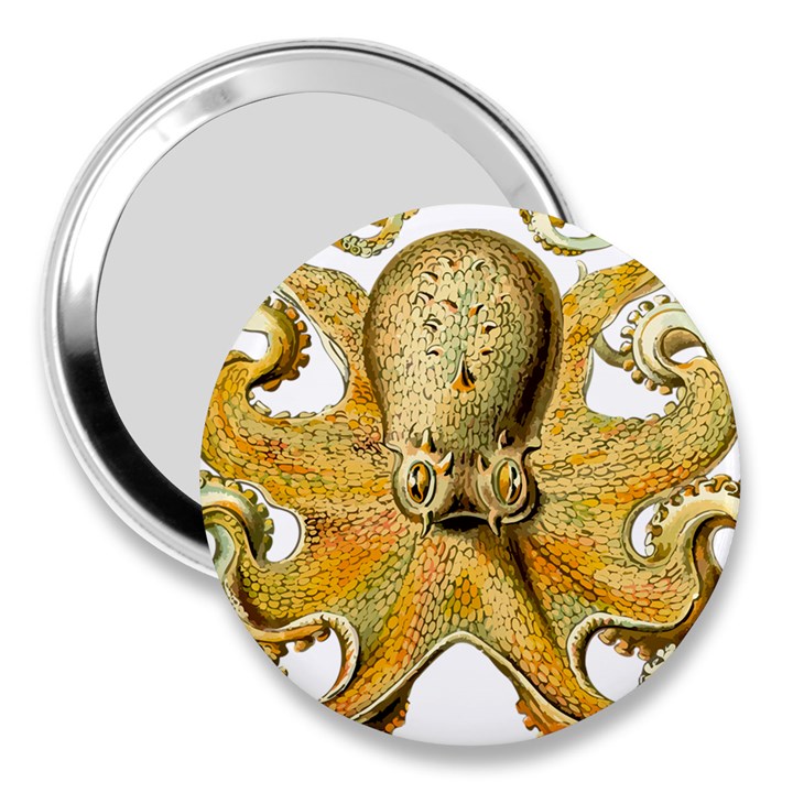 Gold Octopus 3  Handbag Mirrors