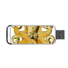 Gold Octopus Portable USB Flash (Two Sides)