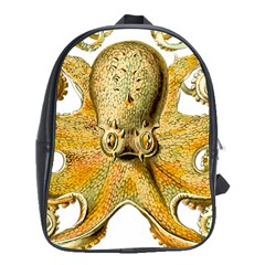 Gold Octopus School Bag (XL)