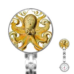 Gold Octopus Stainless Steel Nurses Watch