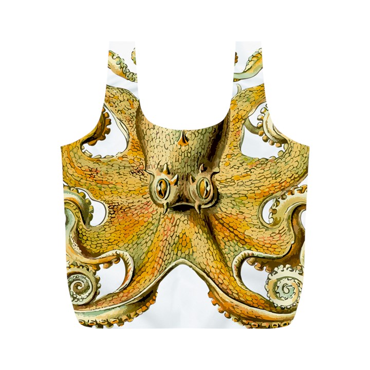 Gold Octopus Full Print Recycle Bag (M)