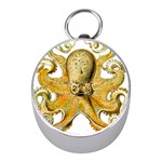 Gold Octopus Mini Silver Compasses Front