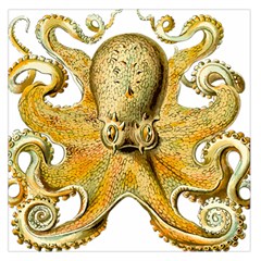 Gold Octopus Large Satin Scarf (Square)