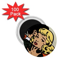 Hugging Retro Couple 1 75  Magnets (100 Pack)  by vintage2030