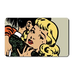 Hugging Retro Couple Magnet (rectangular) by vintage2030