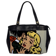 Hugging Retro Couple Oversize Office Handbag by vintage2030