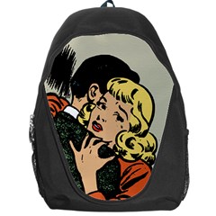 Hugging Retro Couple Backpack Bag by vintage2030