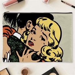 Hugging Retro Couple Cosmetic Bag (xxxl) by vintage2030