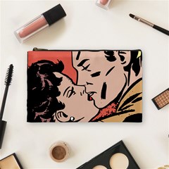 Retrocouplekissing Cosmetic Bag (medium) by vintage2030