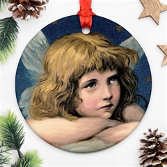 Angel 1866592 1920 Round Ornament (two Sides) by vintage2030