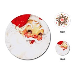 Santa Claus 1827265 1920 Playing Cards (round)  by vintage2030