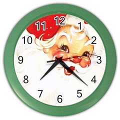 Santa Claus 1827265 1920 Color Wall Clock by vintage2030