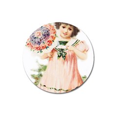 Girl 1731727 1920 Magnet 3  (round) by vintage2030