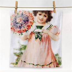 Girl 1731727 1920 Face Towel by vintage2030