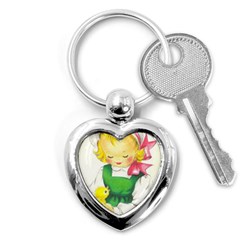 Girl 1731722 1920 Key Chains (heart)  by vintage2030