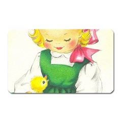 Girl 1731722 1920 Magnet (rectangular) by vintage2030