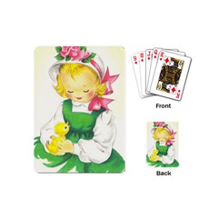 Girl 1731722 1920 Playing Cards (mini)  by vintage2030