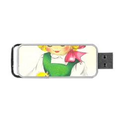 Girl 1731722 1920 Portable Usb Flash (one Side) by vintage2030