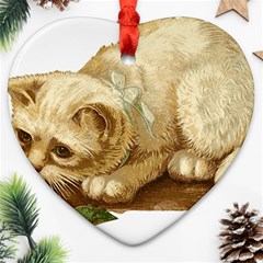 Cat 1827211 1920 Heart Ornament (two Sides) by vintage2030