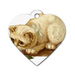 Cat 1827211 1920 Dog Tag Heart (two Sides) by vintage2030